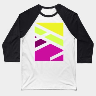 Geometric triangle colorful purple Baseball T-Shirt